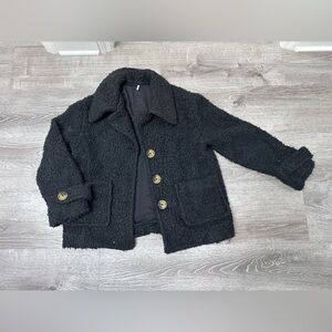Free People Black Pea Coat for Kids